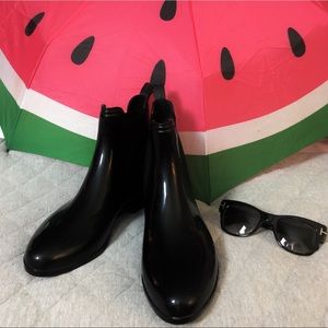 Dirty Laundry Black Classy Rain Booties- Size 39